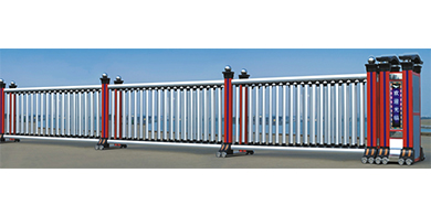 鋁合金電動(dòng)伸縮門1